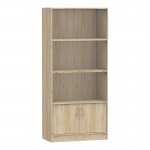 Βιβλιοθήκη Burcy pakoworld oak 80x40x177εκ