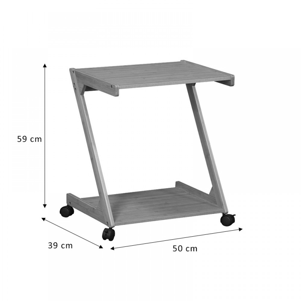 Βοηθητικό τραπέζι Fit pakoworld MDF φυσικό 50x39x59εκ