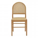 Καρέκλα Alessia pakoworld ξύλο οξιάς-rattan φυσικό 43x40x89εκ