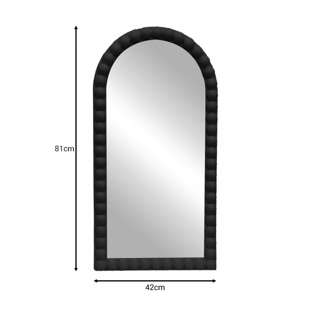 Καθρέπτης Pavloval Inart μαύρο pp 42x3.5x81εκ