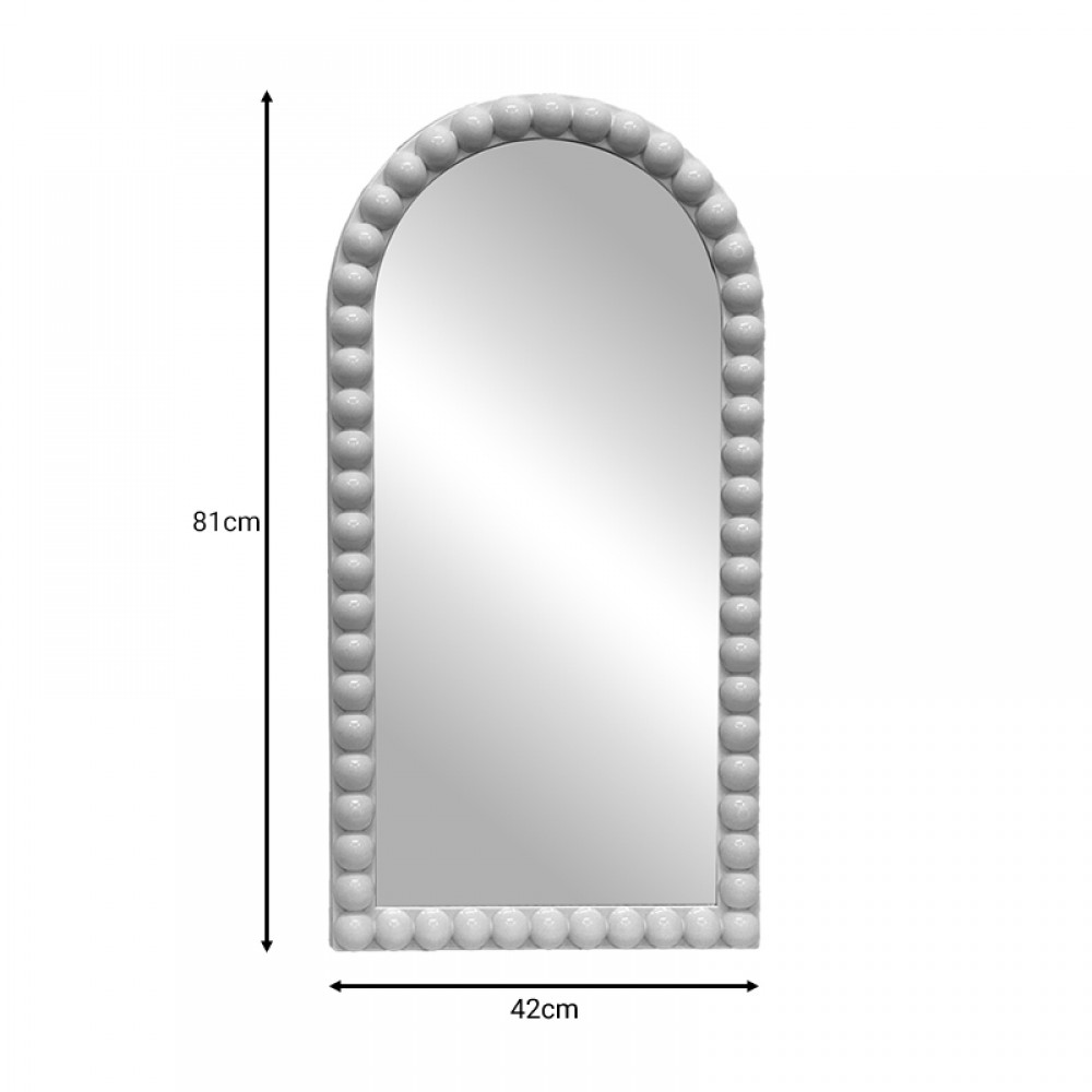 Καθρέπτης Pavloval Inart λευκό pp 42x3.5x81εκ