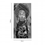 Πίνακας σε καμβά Afro Inart 70x3x140εκ