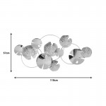 Διακοσμητικό τοίχου Lacy Inart μέταλλο σε χρυσή απόχρωση 118x57x5εκ