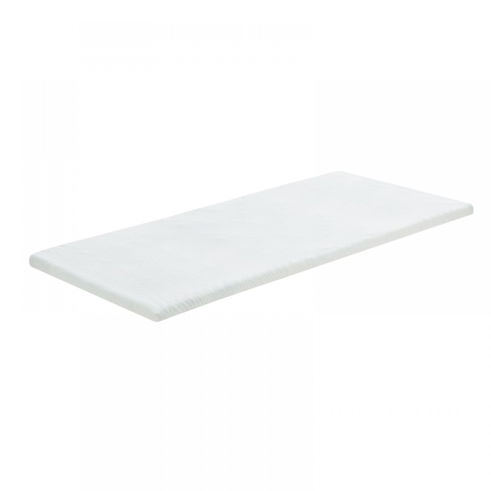 Ανώστρωμα Casmeriane pakoworld roll pack λευκό ύφασμα-memory foam 100x200x5εκ