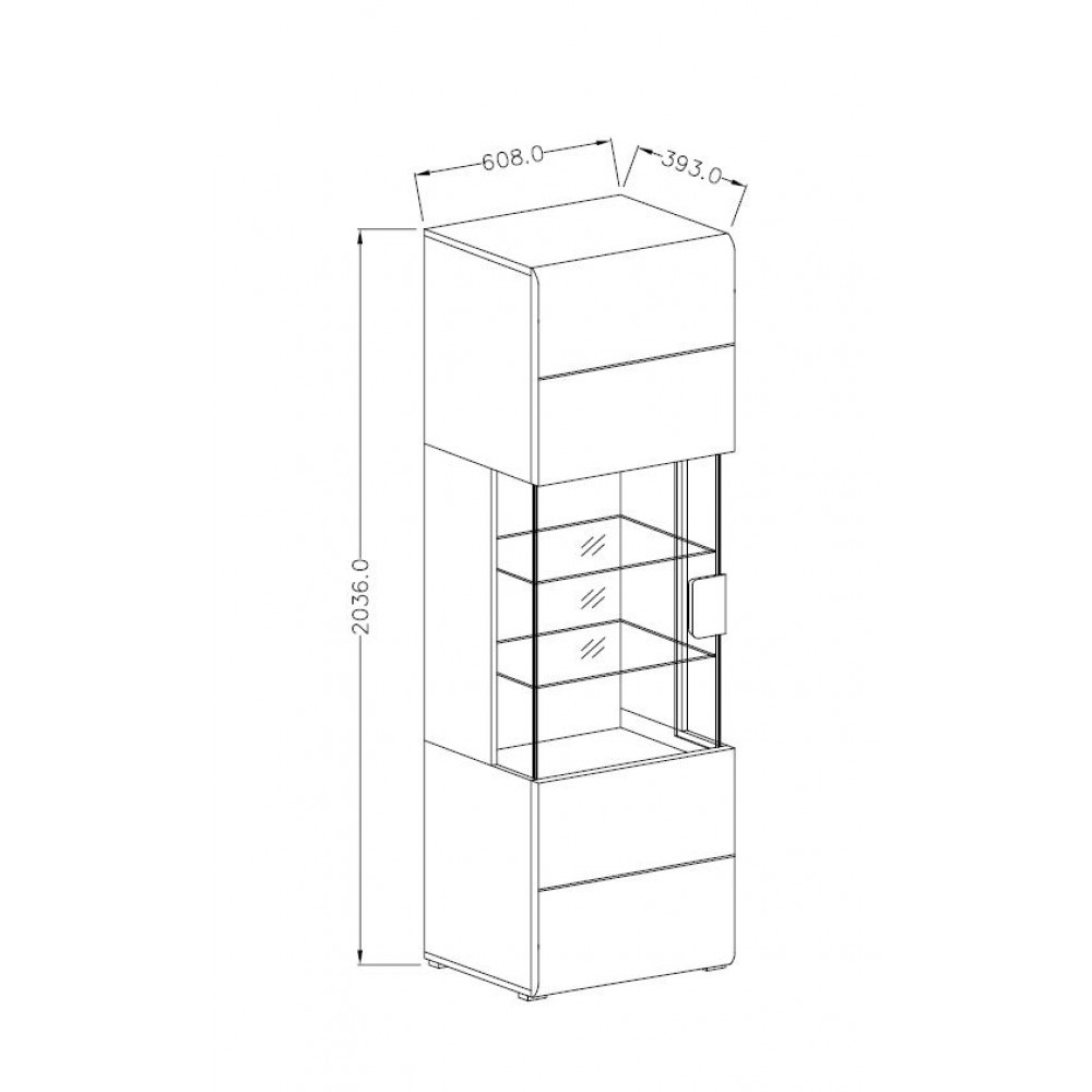 Βιτρίνα Toldo 5-Leuko