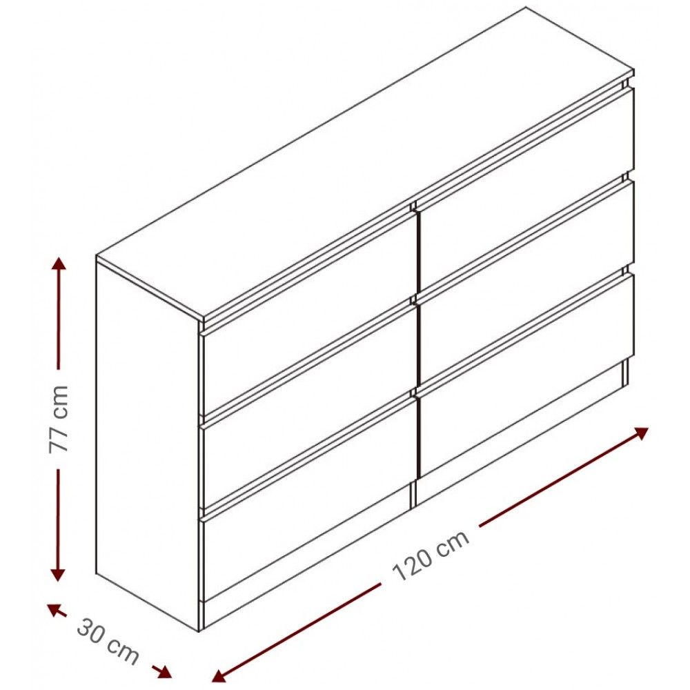 Συρταριέρα Juniper 6S Lite-Fusiko